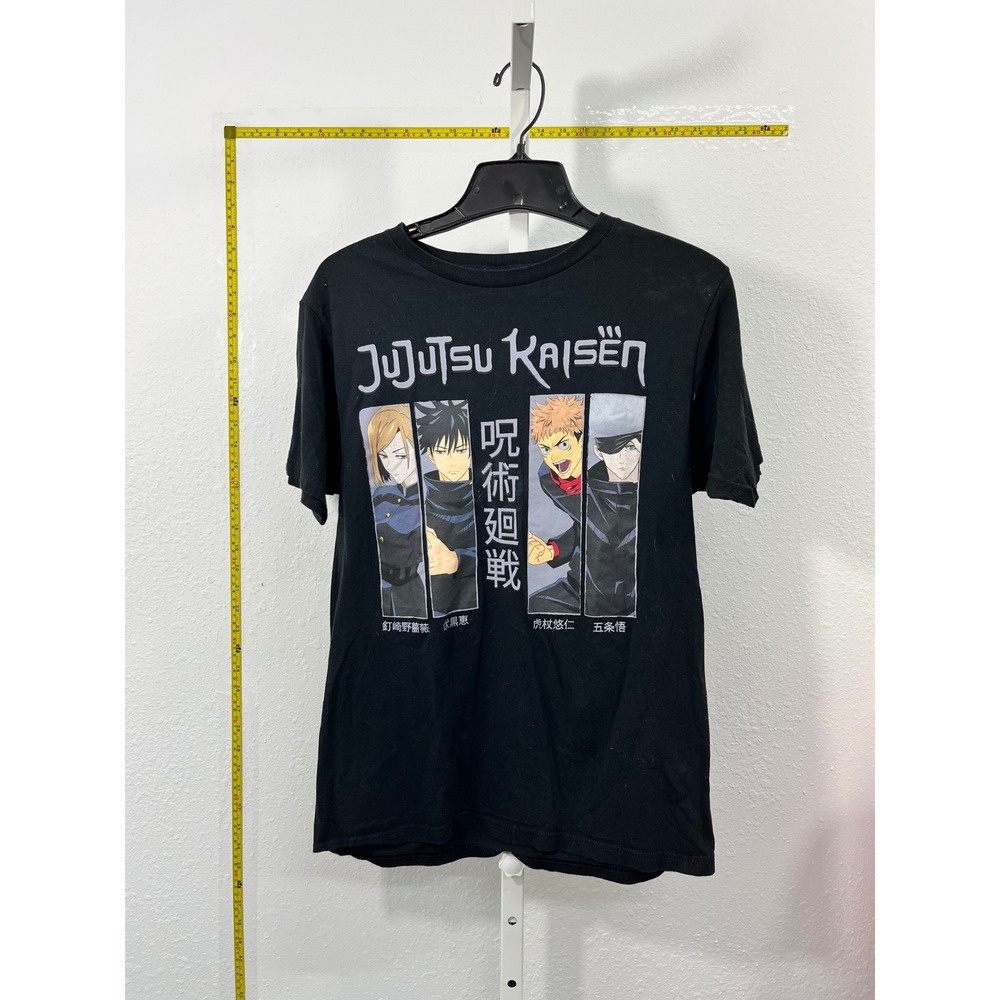 Jujutsu Kaisen Crunchyroll Anime Graphic T-Shirt Black Men Small S22 Satoru Gojo